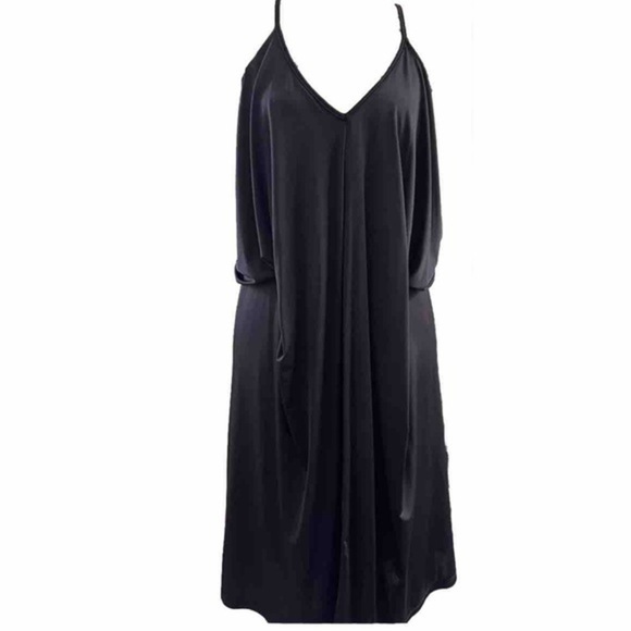 New Boston Proper Halter Blouson Short Dress - Picture 1 of 8